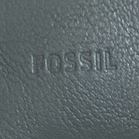 Fossil Fiona blue small crossbody. Cow hide leather. Man made trim. - Picture 12 of 16